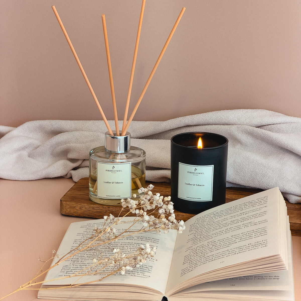 Leather & Tobacco Soy candle