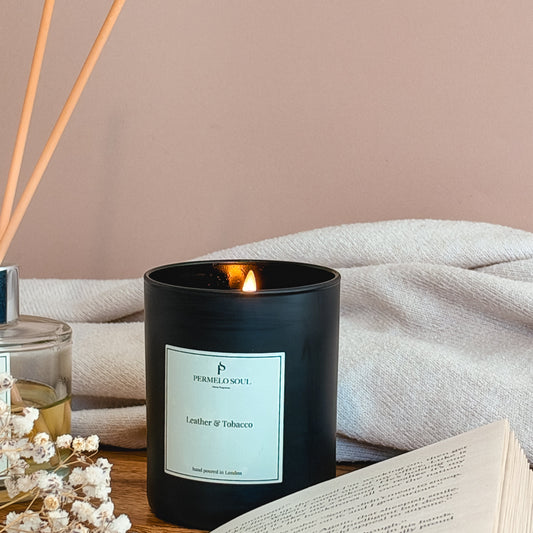 Leather & Tobacco Soy candle