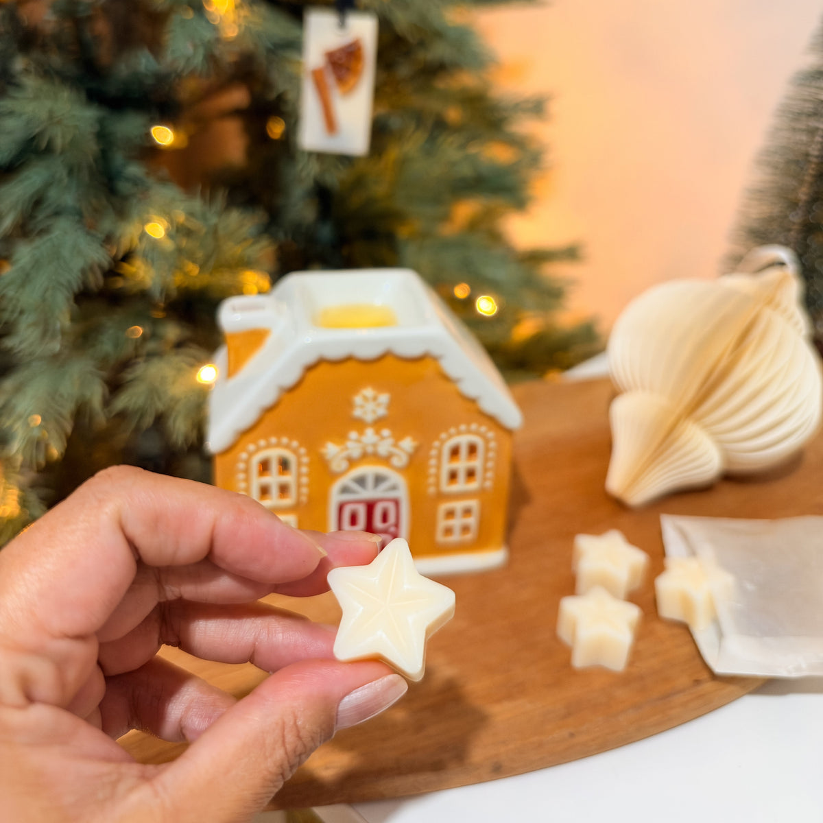 Gingerbread house wax melt