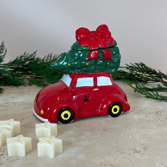 Car with Christmas Tree Wax Burner