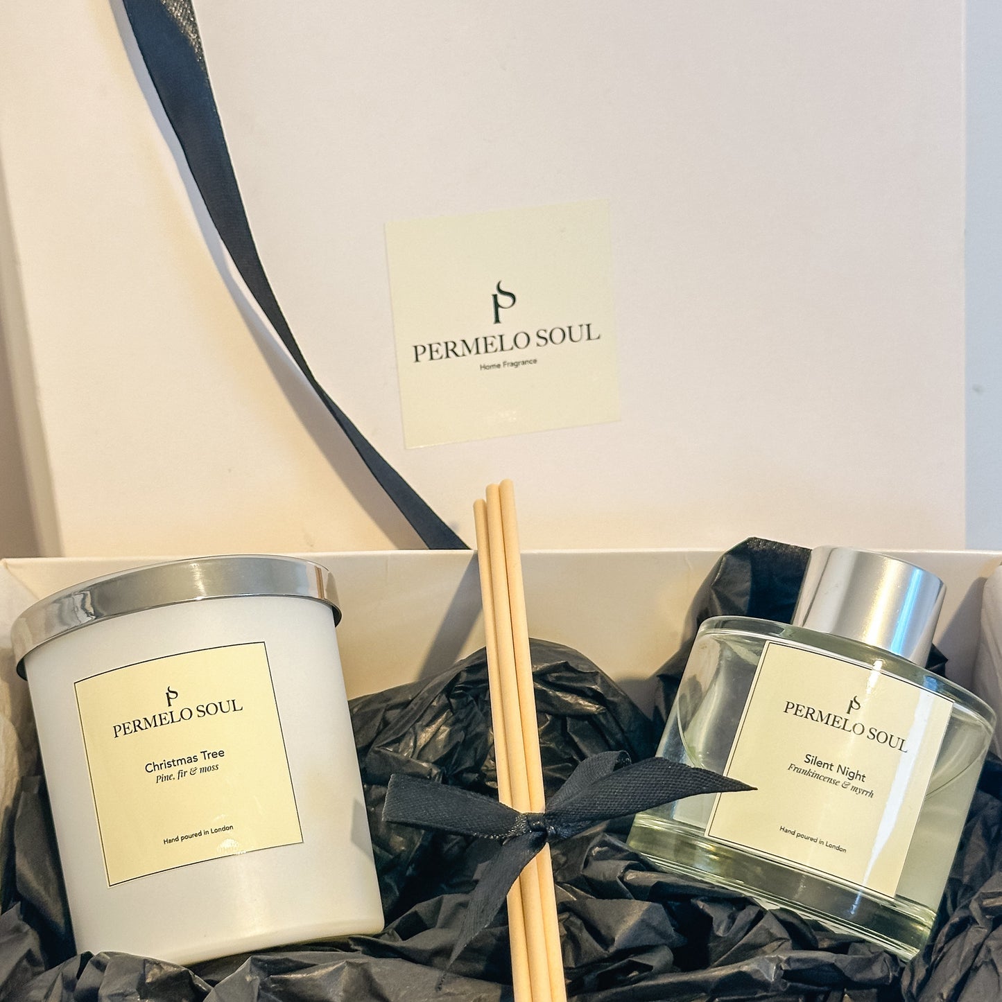 Candle & Reed Diffuser Gift Box - Christmas Collection