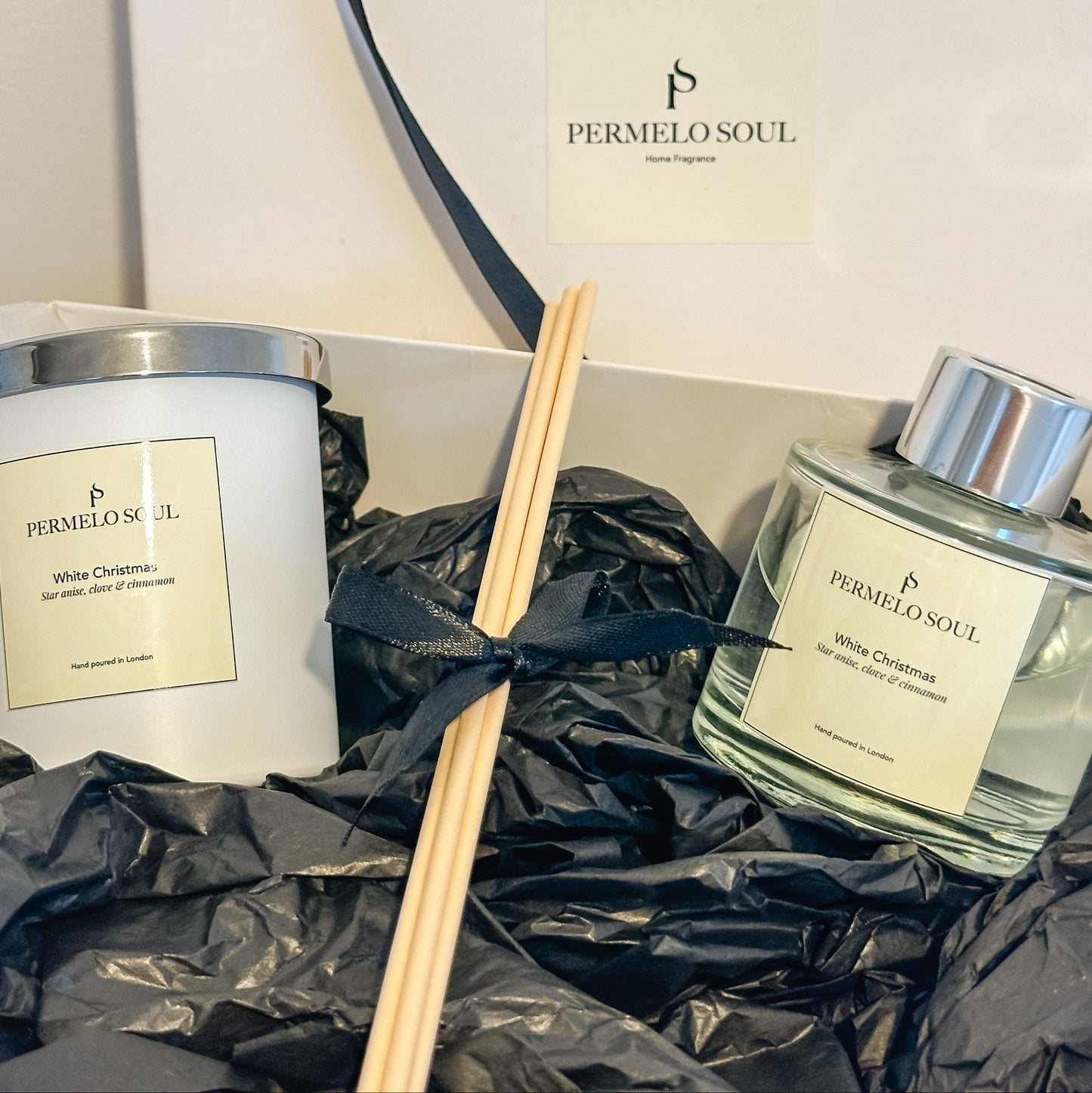 Candle & Reed Diffuser Gift Box - Christmas Collection