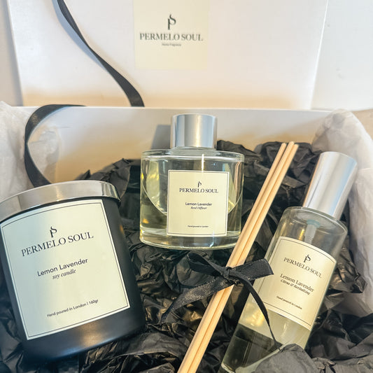 Candle, Reed Diffuser & Room Spray - Gift Box Classic Collection