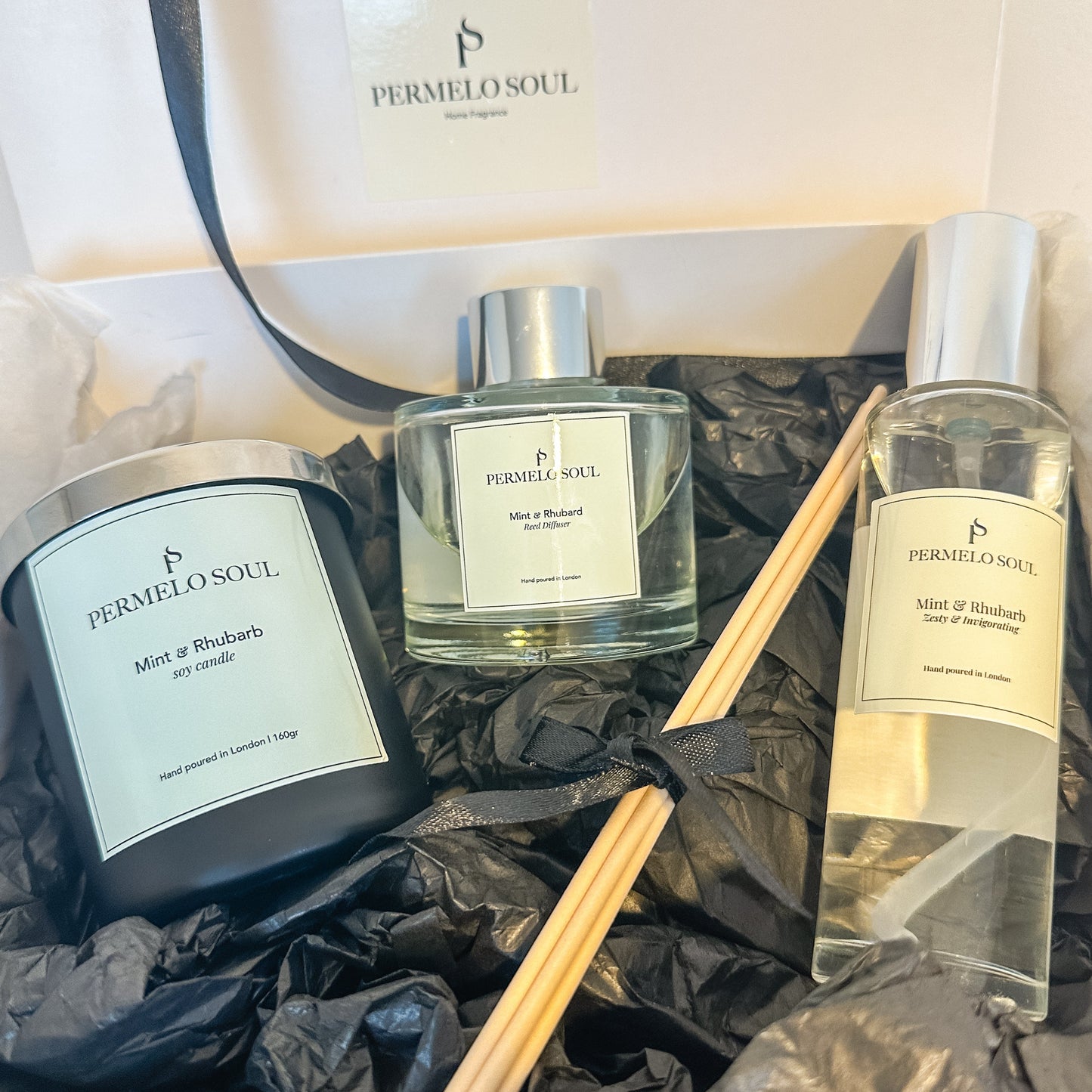 Candle, Reed Diffuser & Room Spray - Gift Box Classic Collection