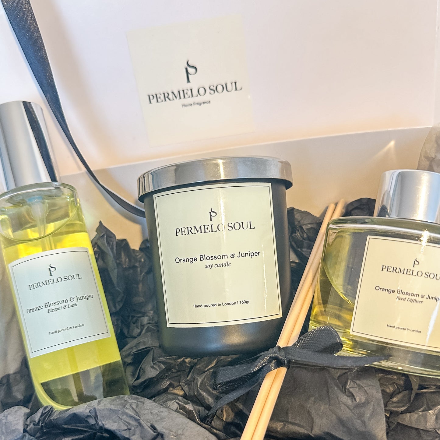 Candle, Reed Diffuser & Room Spray - Gift Box Classic Collection