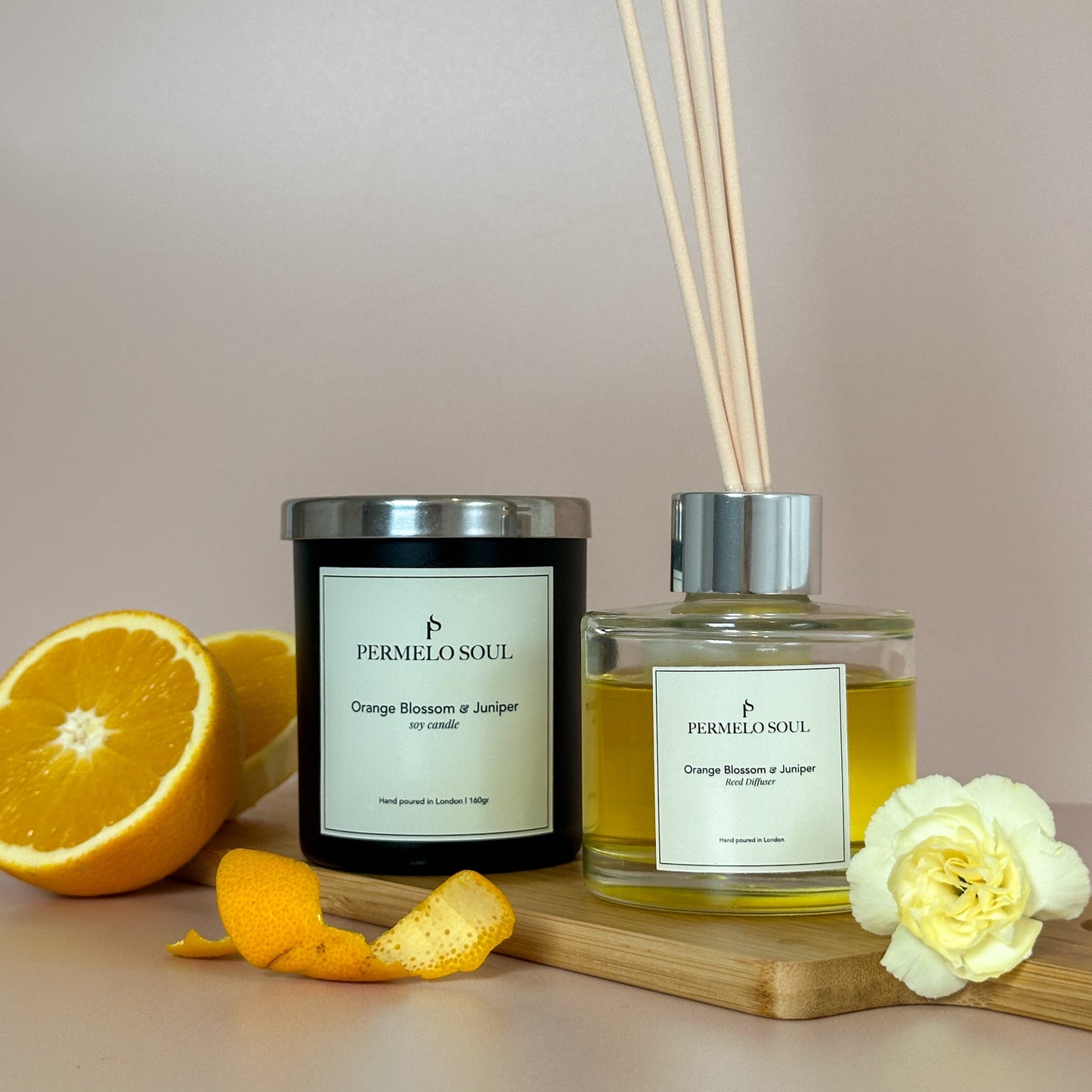 Orange Blossom & Juniper -Soy Candle